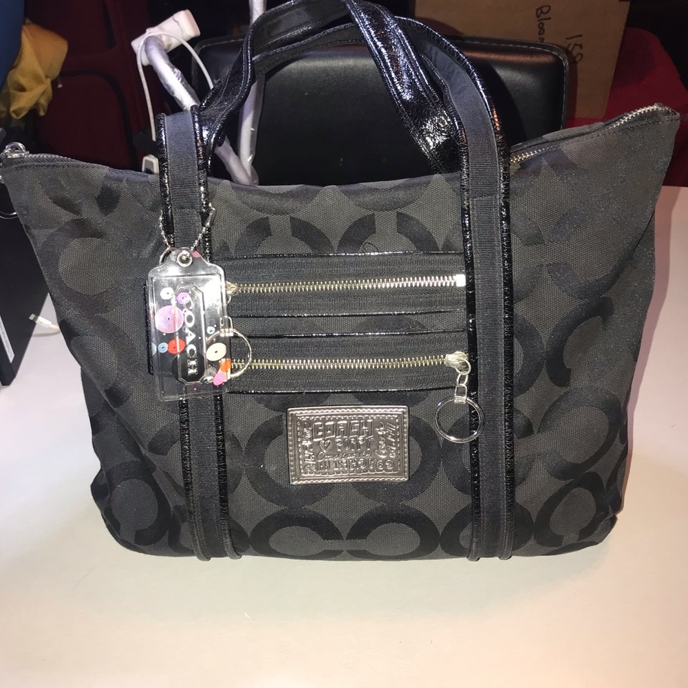 COACH Poppy Op Art Glam Tote #13826